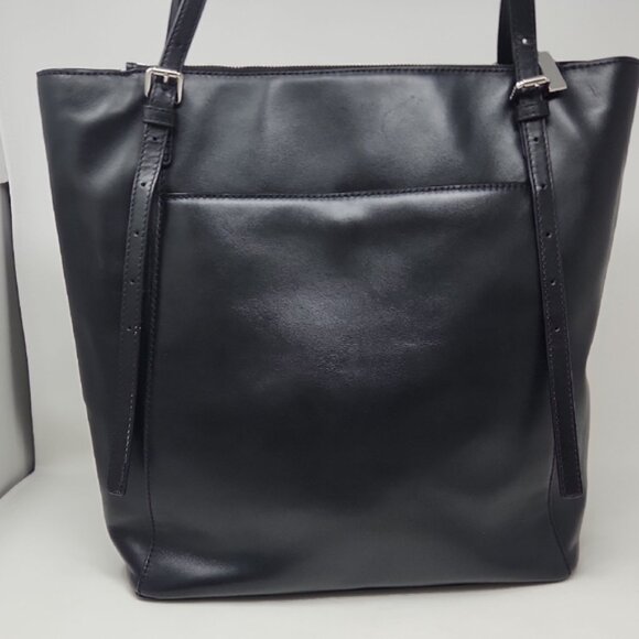 Michael Kors Megan Large Striped Leather Tote Bag - Picture 4 of 11